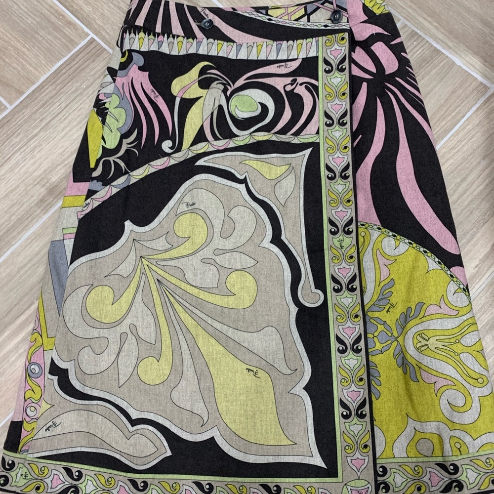 Emilio Pucci Wool Wrap Skirt